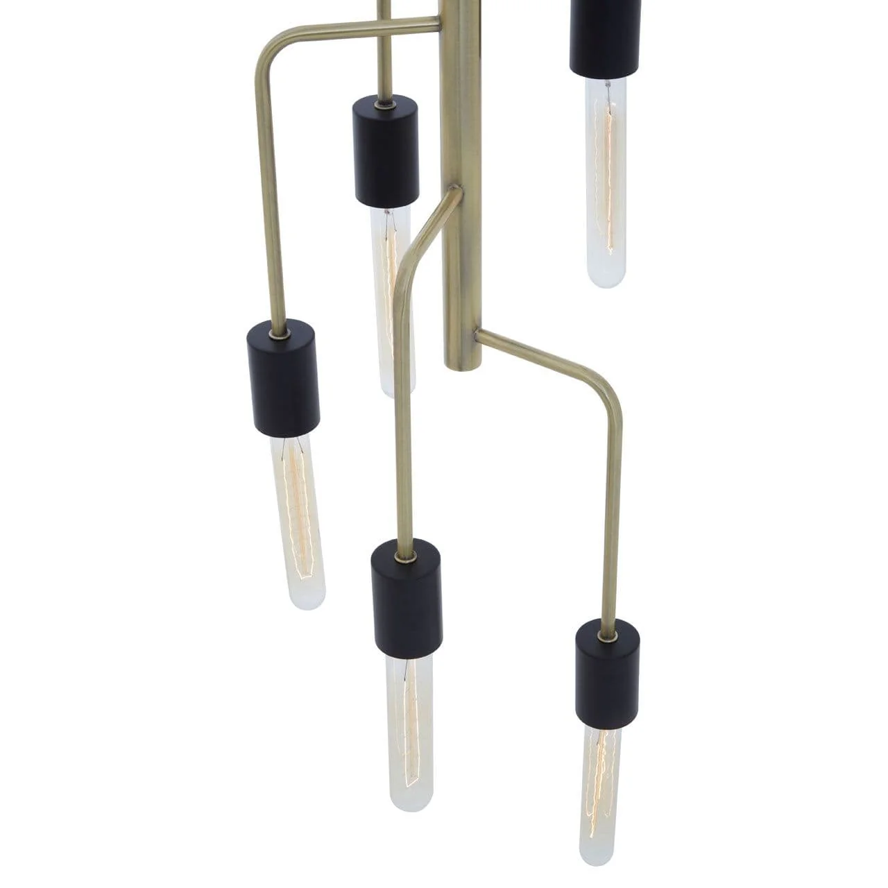 Lagona 5 Bulb Antique Brass Pendant Light - Image 2