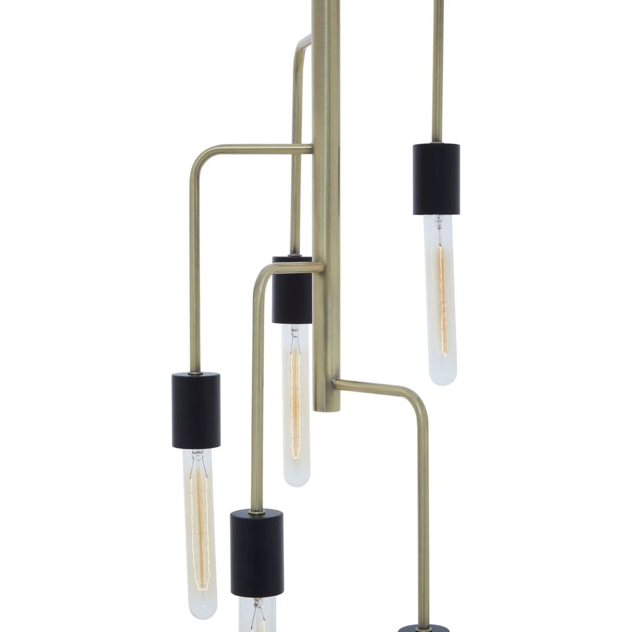 Lagona 5 Bulb Antique Brass Pendant Light - Image 4