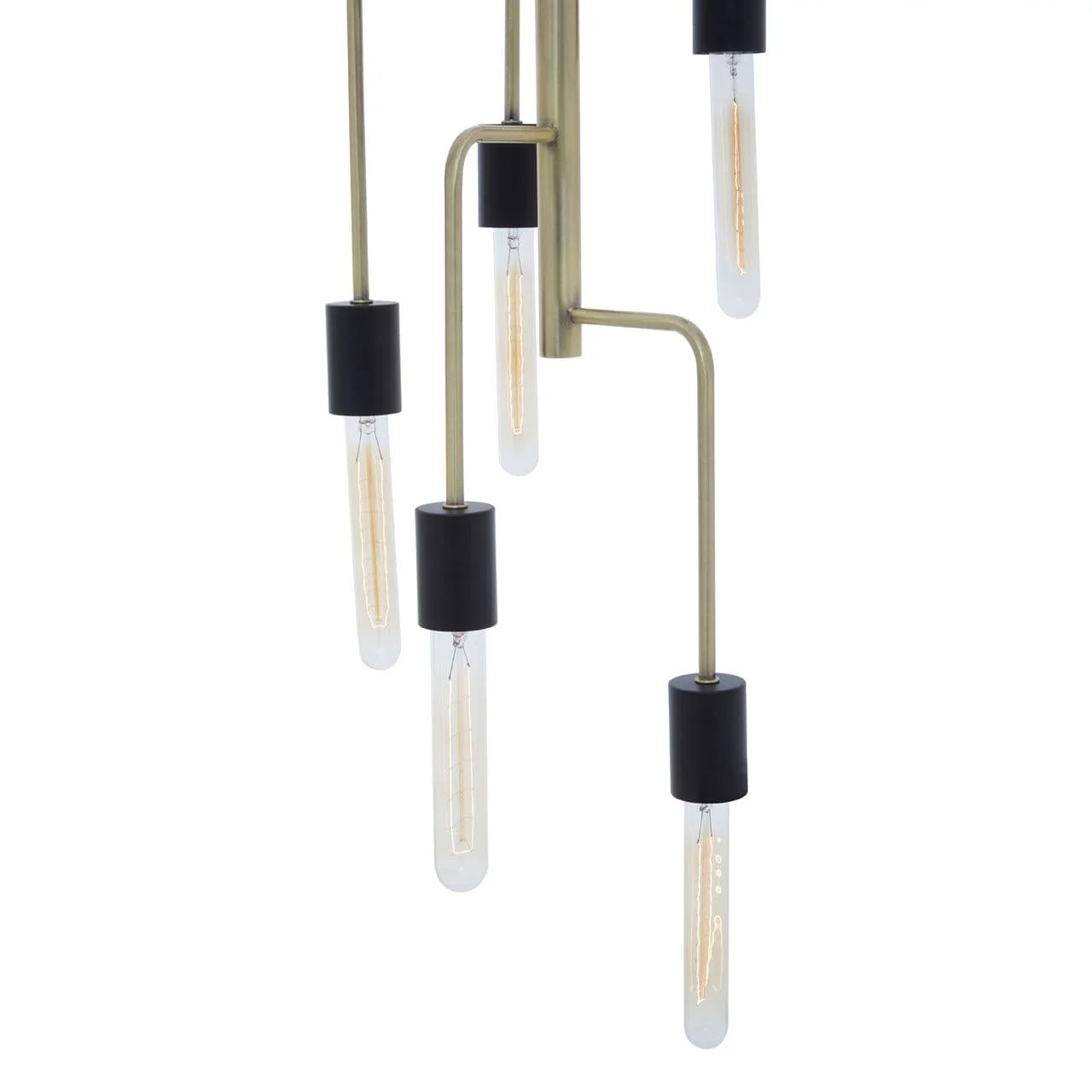 Lagona 5 Bulb Antique Brass Pendant Light - Image 6