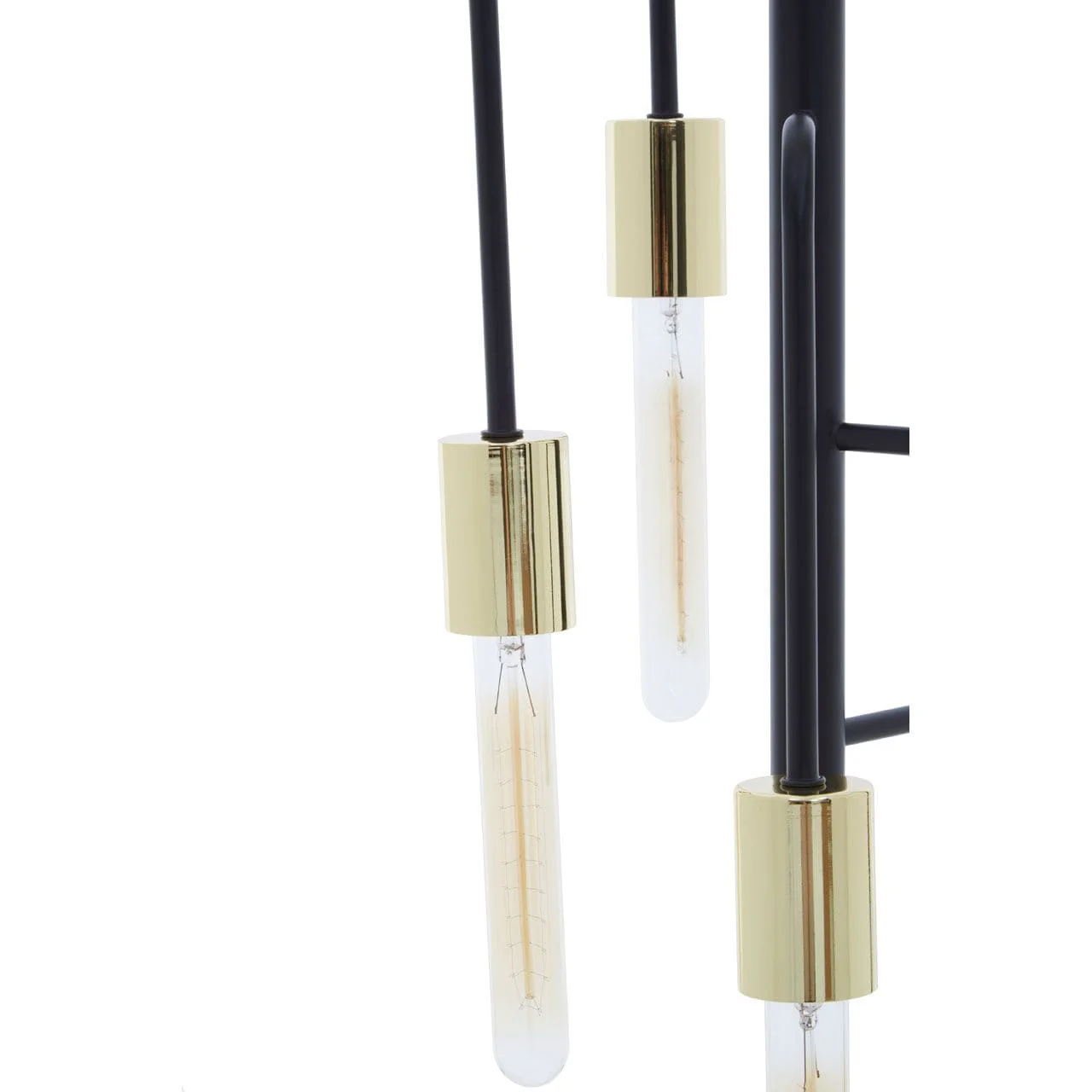 Lagona 5 Bulb Gold And Black Pendant Light - Image 2