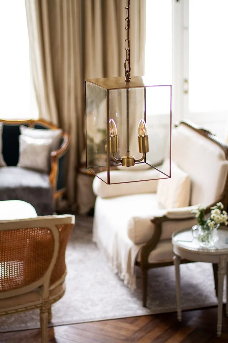 Langdon Lantern Pendant Small Brass - Image 2