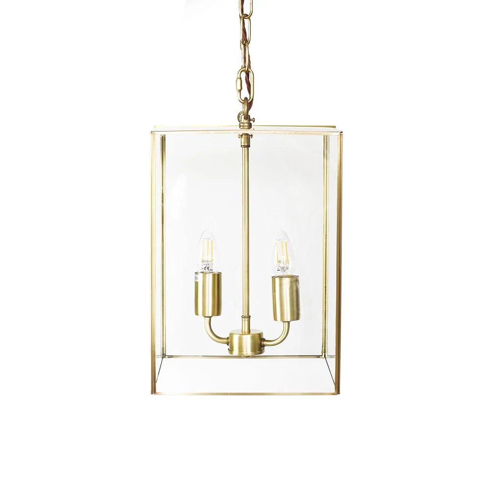Langdon Lantern Pendant Small Brass - Image 4