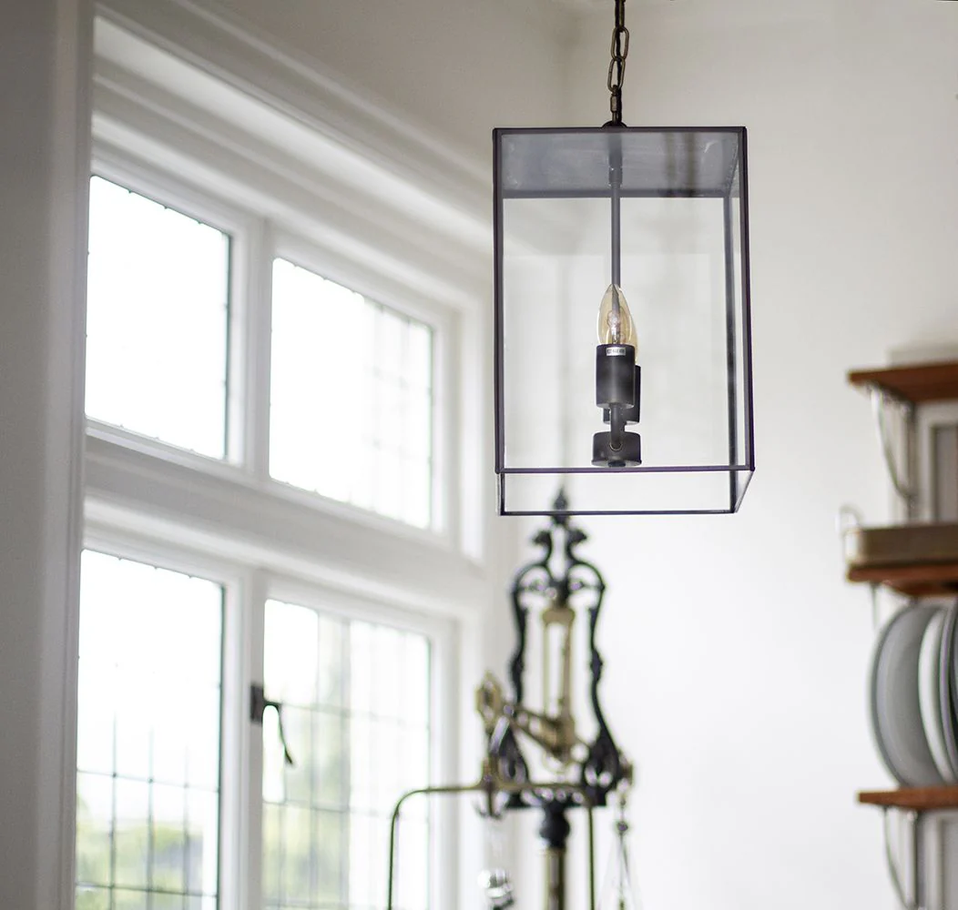 Langdon Lantern Pendant Small Matt Black - Image 2