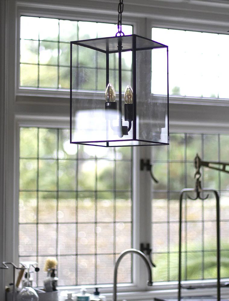 Langdon Lantern Pendant Small Matt Black - Image 3