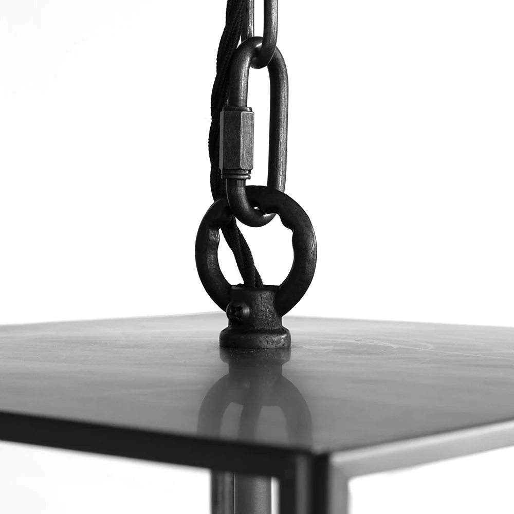 Langdon Lantern Pendant Small Matt Black - Image 4