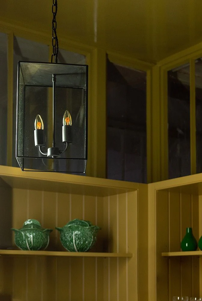 Langdon Lantern Pendant Small Matt Black - Image 8