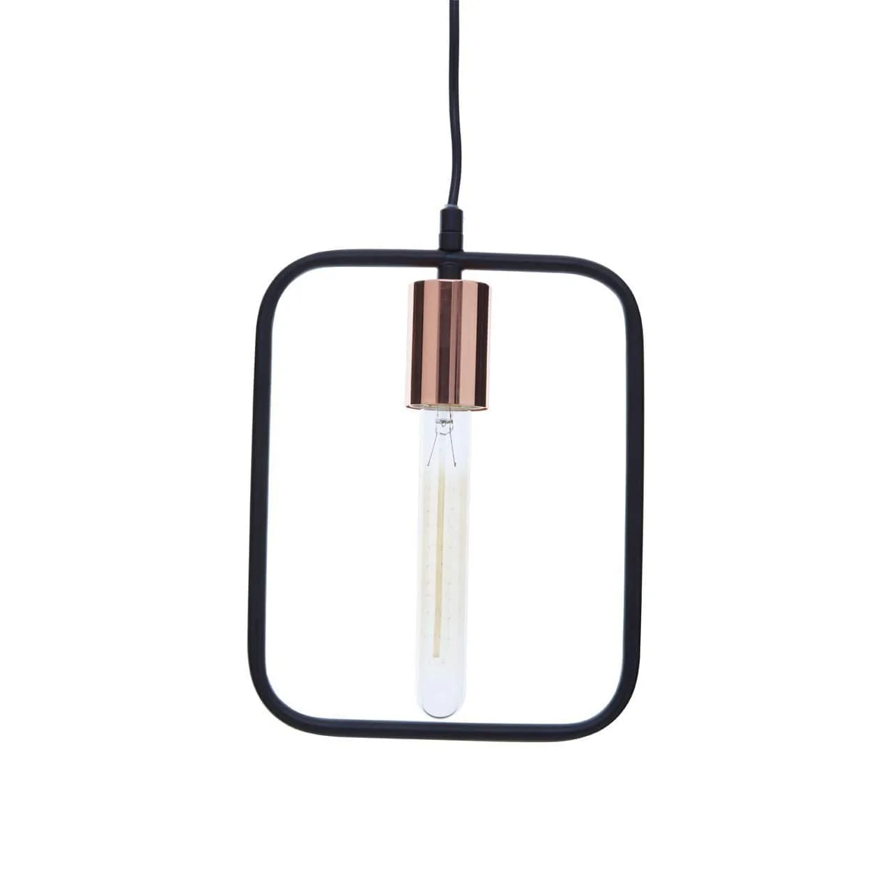 Lavis Black And Copper Finish Pendant Light - Image 2