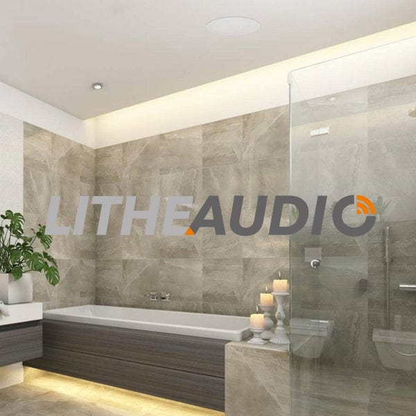 Lithe Audio 6.5" IP44 Waterproof Wireless Bluetooth Ceiling Speaker (BATHROOM SINGLE - MASTER) - Image 3