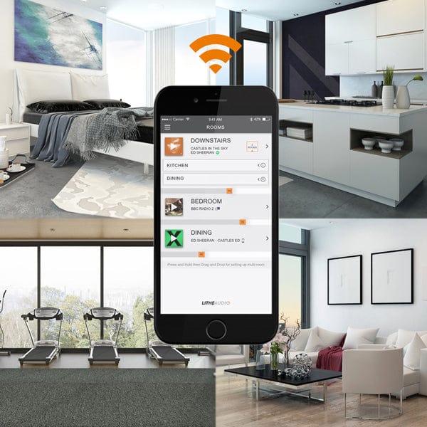 Lithe Audio 6.5" Multi Room WiFi Ceiling Speakers (PAIR - MASTER & PASSIVE) - Image 3