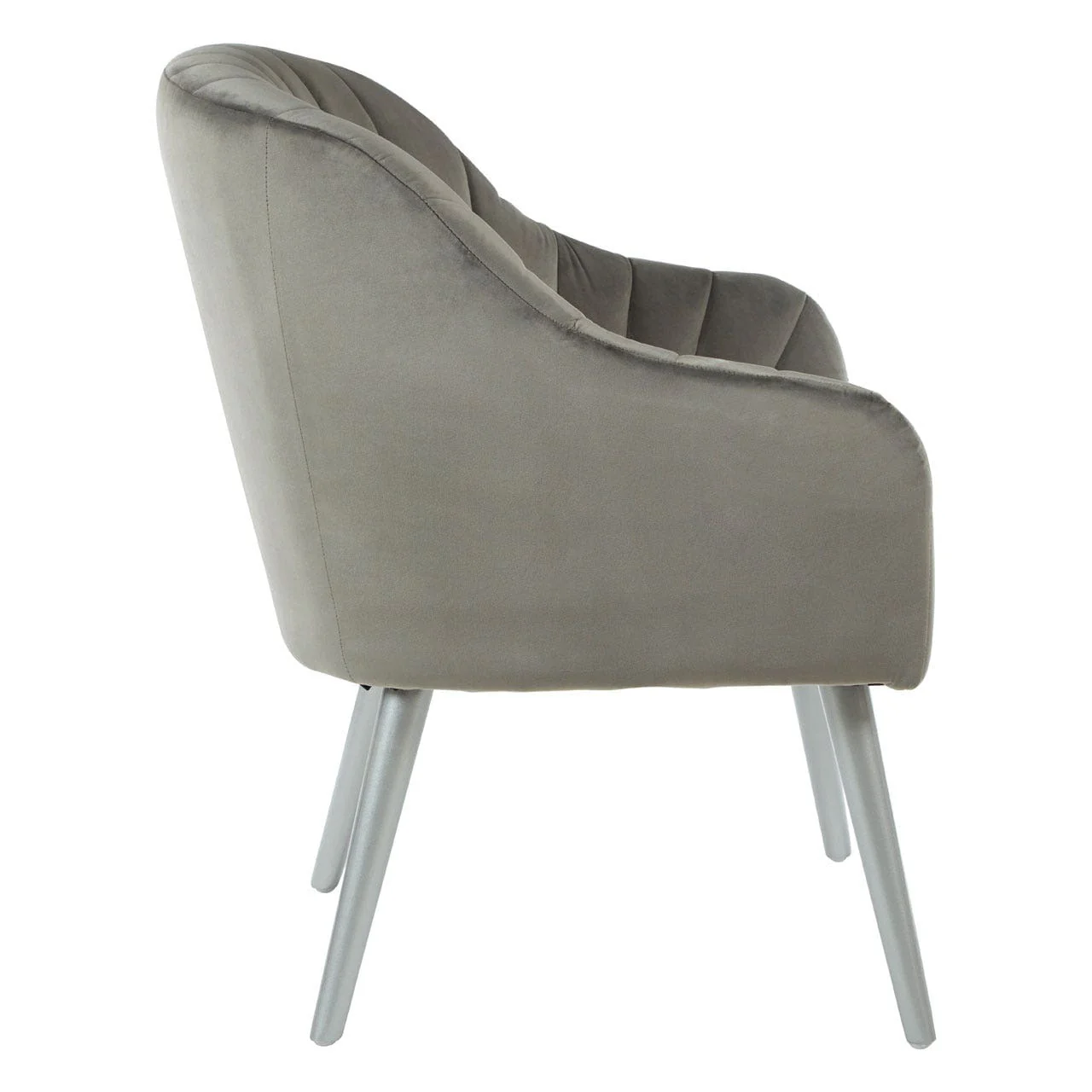 Louxor Grey Fabric Armchair - Image 5