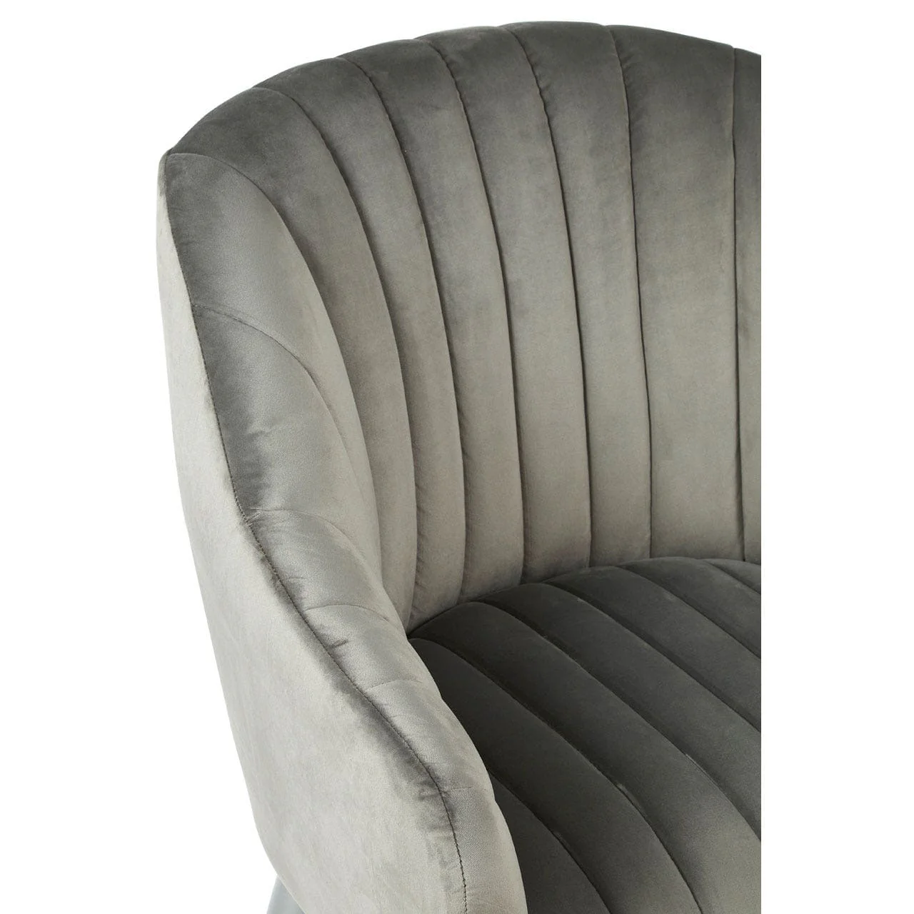 Louxor Grey Fabric Armchair - Image 6