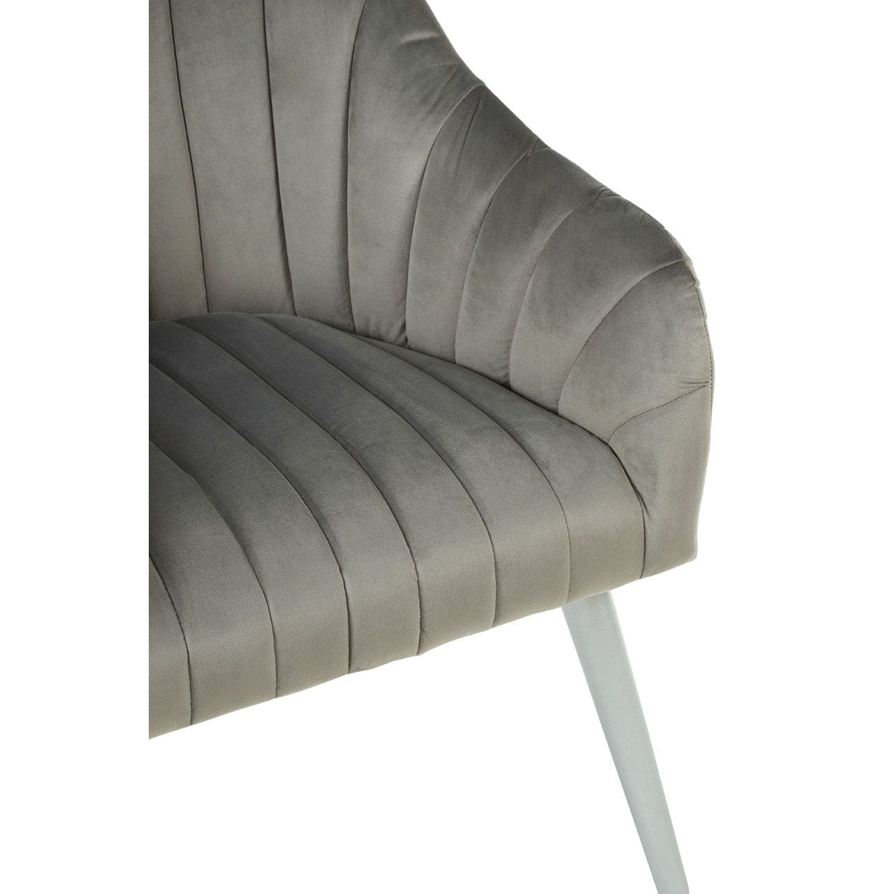 Louxor Grey Fabric Armchair - Image 7