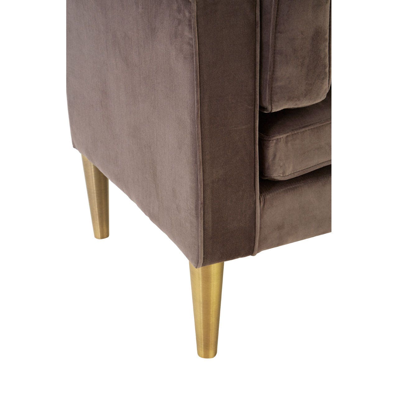 Louxor Grey Velvet / Left Arm Chaise Longue - Image 3
