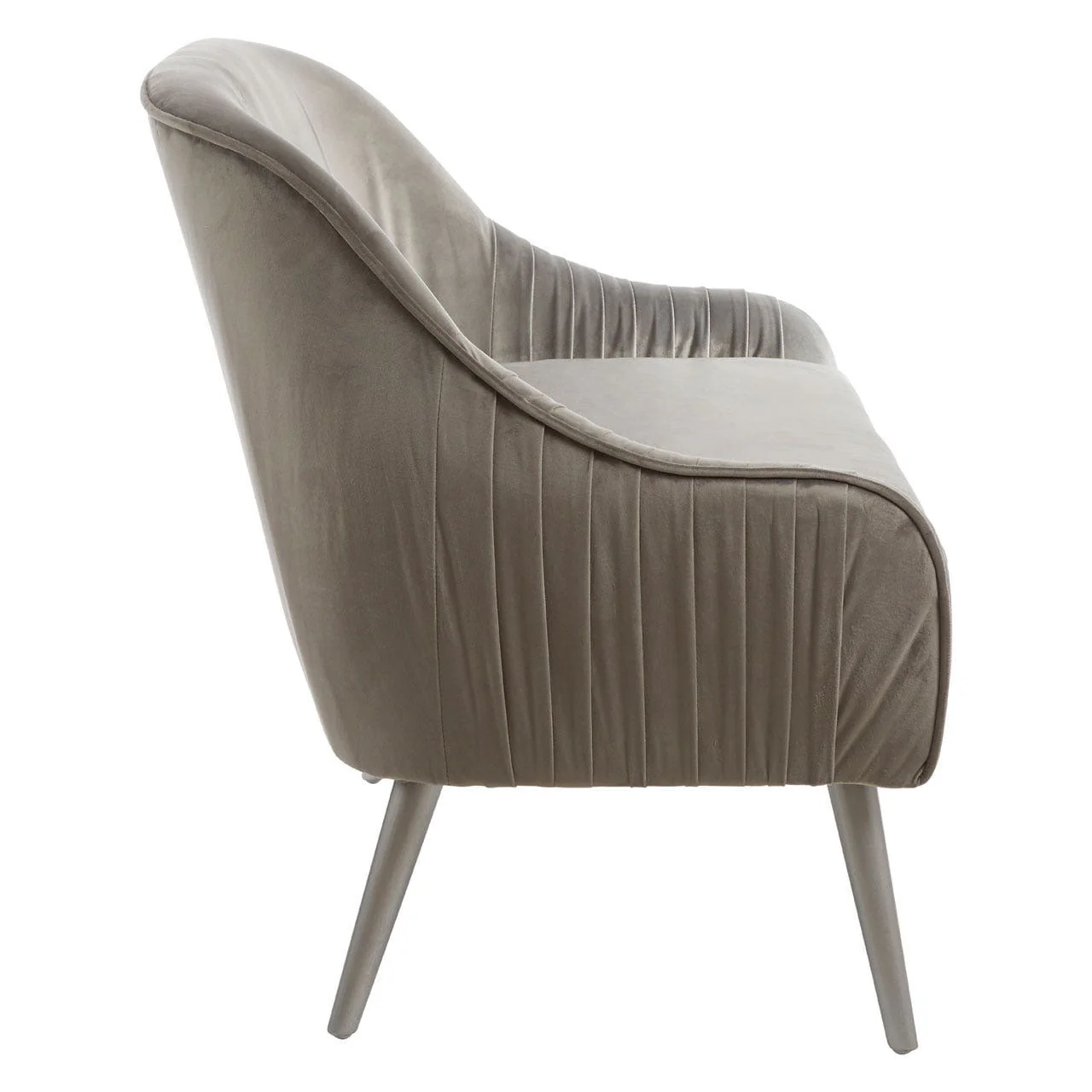 Louxor Grey Velvet Sofa - Image 3