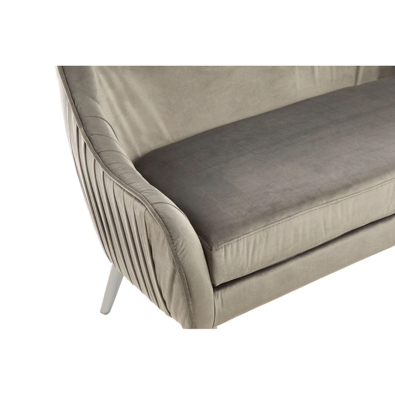 Louxor Grey Velvet Sofa - Image 5