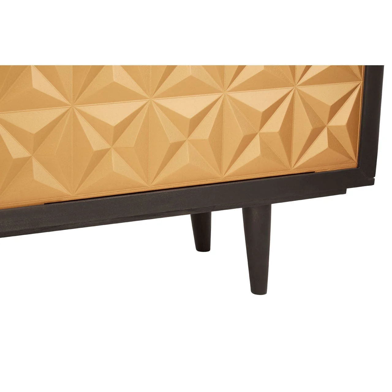 Malta Sideboard In Mango Wood With Gold Finish - Image 3