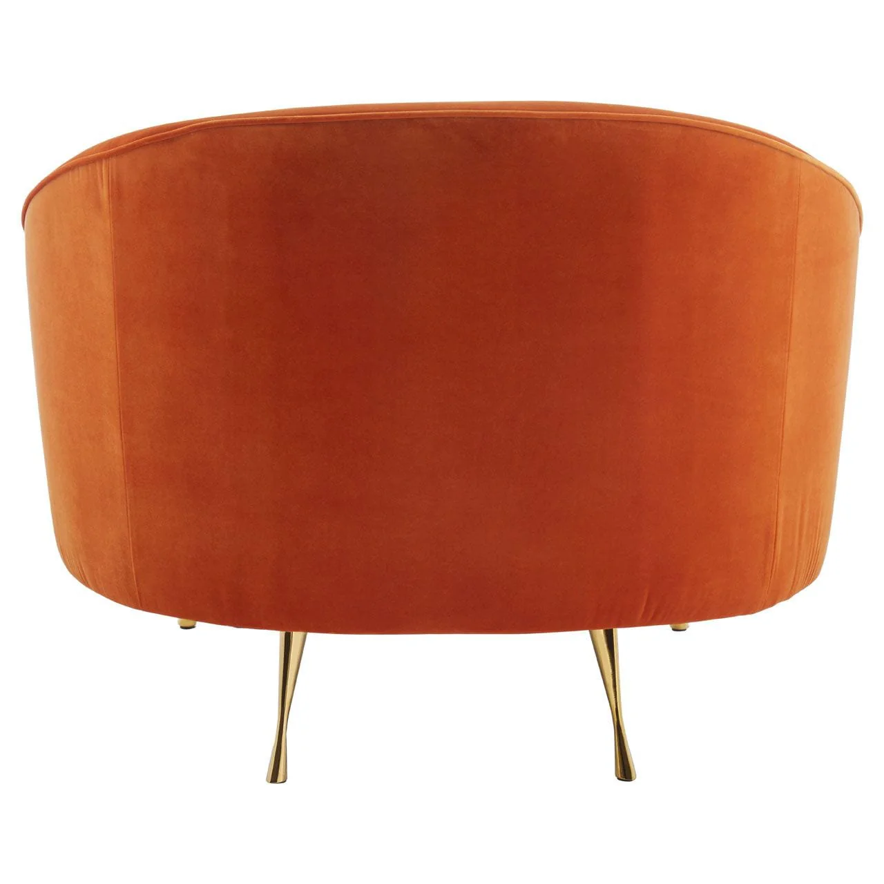 Downton Orange Velvet Armchair - Image 10