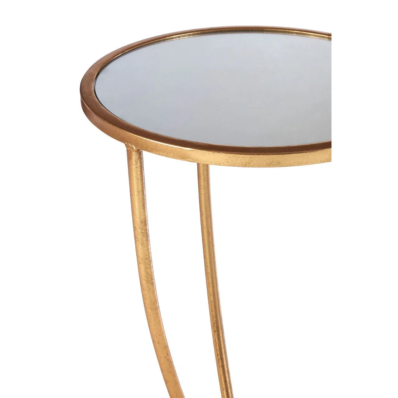 Marcia Mirror Top / Gold Frame Side Table - Image 2