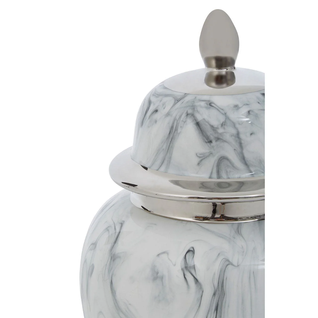 Marmo Marble Effect Large Ceramic Jar - Image 3