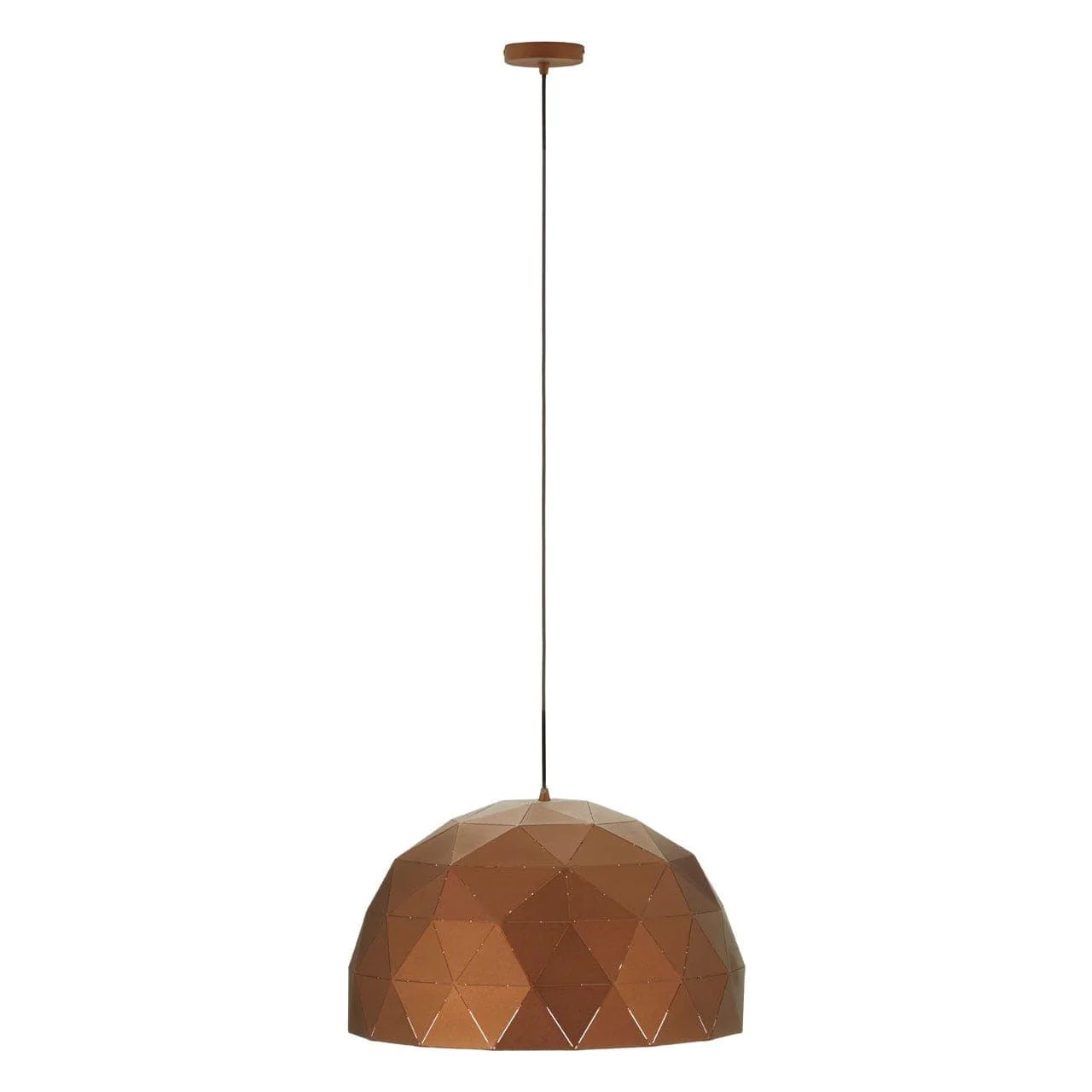 Mateo Large Coffee Dome Pendant Light - Image 2