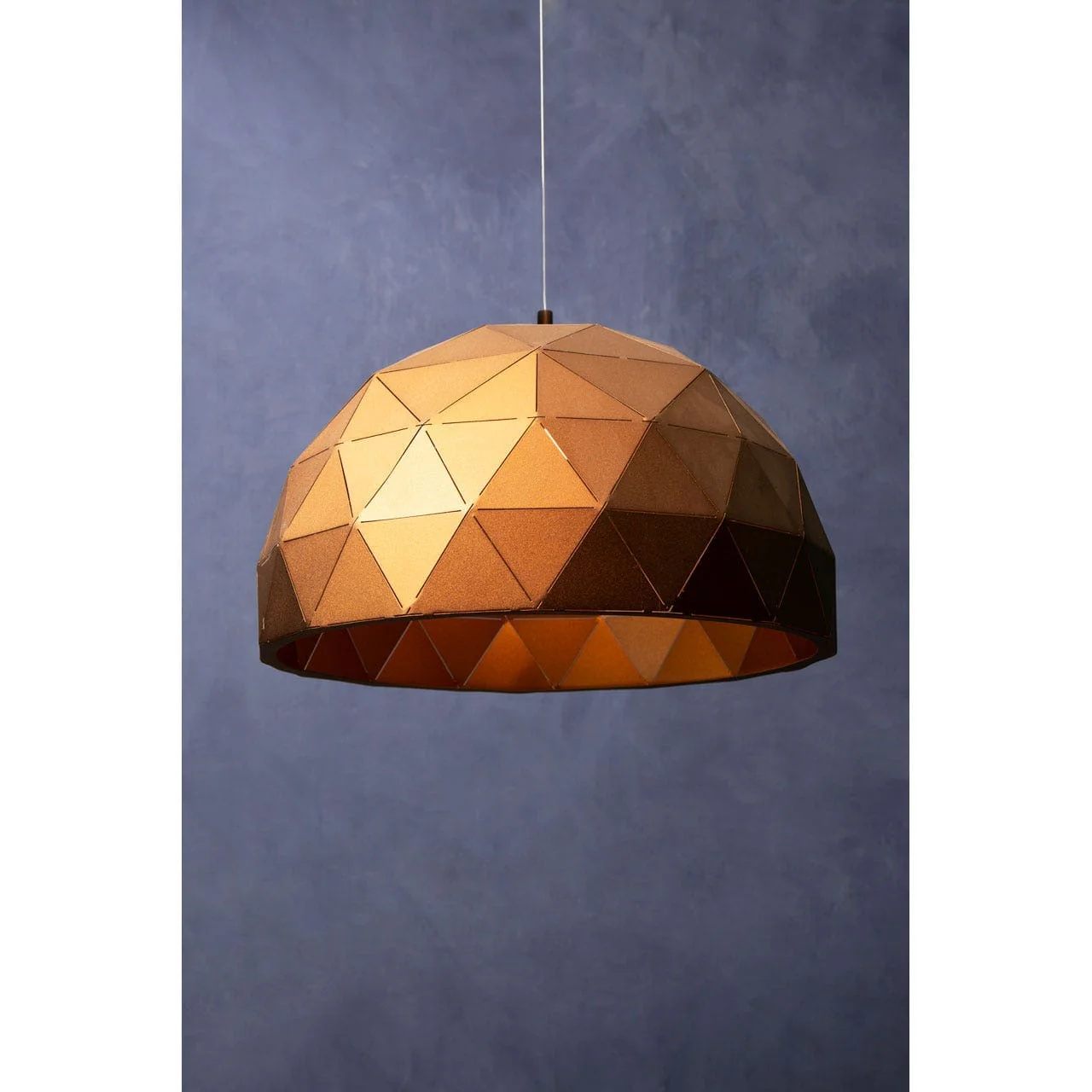 Mateo Medium Coffee Dome Pendant Light - Image 2