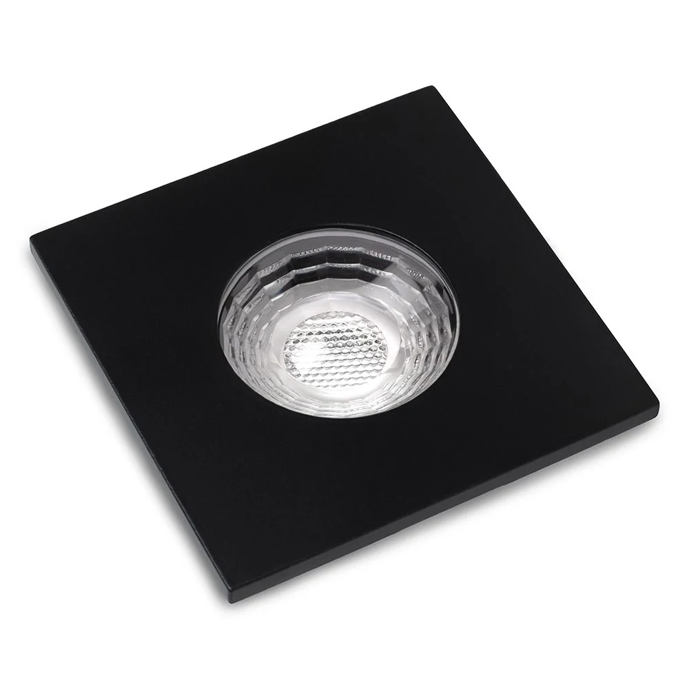 Matt Black GU10 Fire Rated IP65 Square Downlight - Image 2