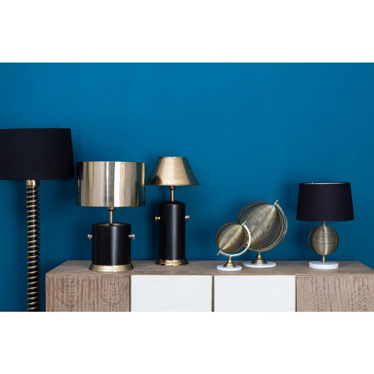 Melora Round Gold Finish Table Lamp - Image 2