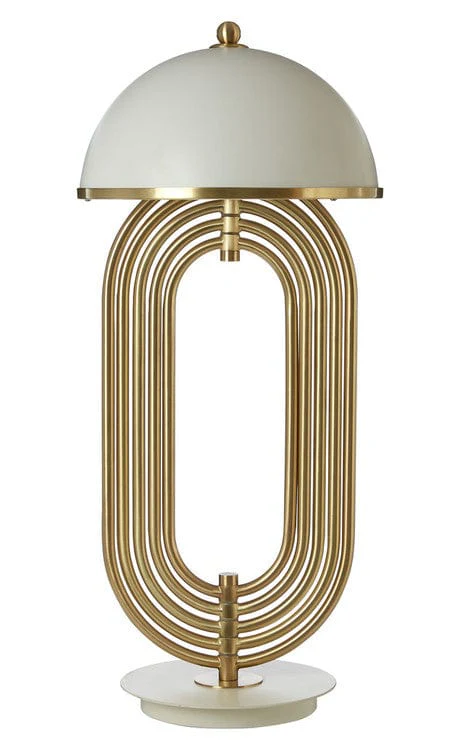 Metropolis White & Gold Effect Table Lamp - Image 4