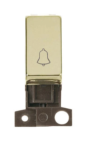 Minigrid Ingot 1 Way Retractive Ingot 10A Switch ‘bell’ - Brass