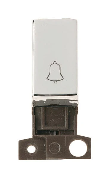 Minigrid Ingot 1 Way Retractive Ingot 10A Switch ‘bell’ - Chrome