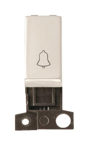 Minigrid Ingot 1 Way Retractive Ingot 10A Switch ‘bell’ - Pearl Nickel