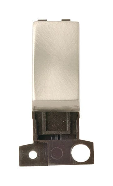 Minigrid Ingot 13A Resistive 10AX DP Switch - Satin Chrome