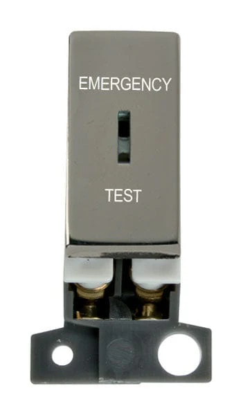 Minigrid Ingot 13A Resistive DP Ingot Keyswitch “emergency Test” - Black Nickel