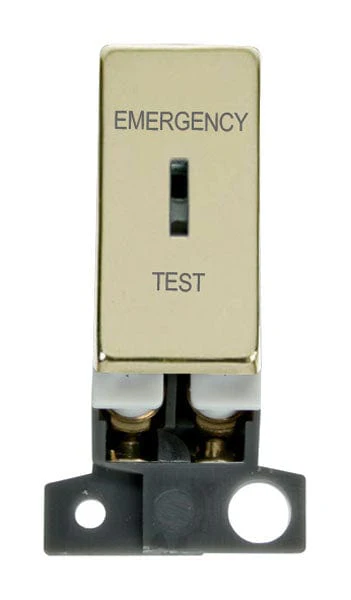 Minigrid Ingot 13A Resistive DP Ingot Keyswitch “emergency Test” - Brass