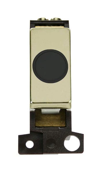 Minigrid Ingot 20A Ingot Flex Outlet Module - Black - Brass