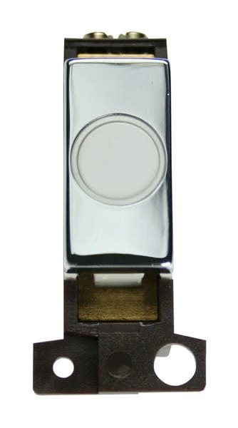 Minigrid Ingot 20A Ingot Flex Outlet Module - White - Chrome