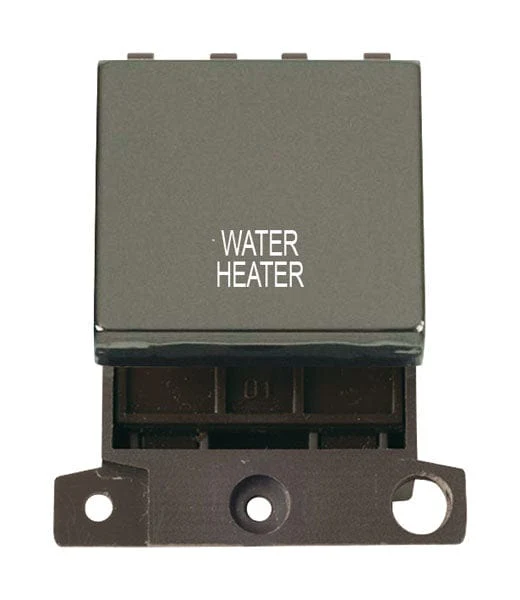 Minigrid Ingot Printed 20A DP Ingot Switch - Black Nickel - Water Heater
