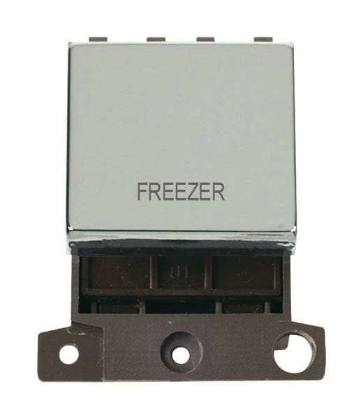 Minigrid Ingot Printed 20A DP Ingot Switch - Chrome - Freezer