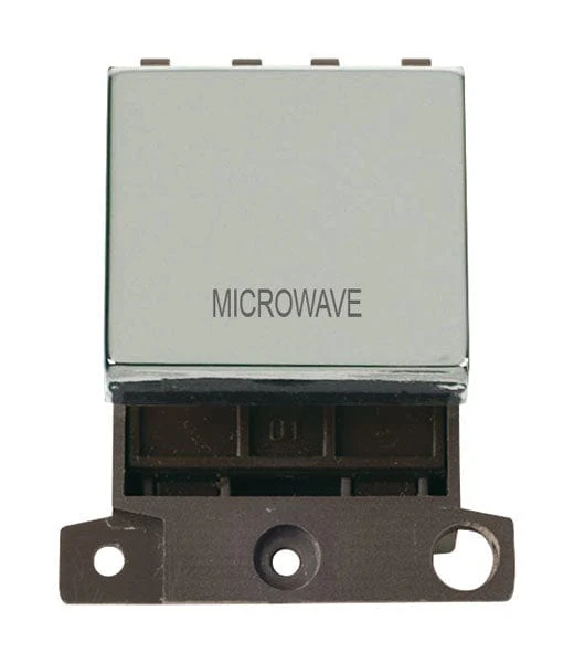 Minigrid Ingot Printed 20A DP Ingot Switch - Chrome - Microwave