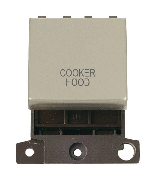 Minigrid Ingot Printed 20A DP Ingot Switch - Pearl Nickel - Cooker Hood