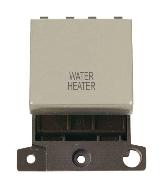 Minigrid Ingot Printed 20A DP Ingot Switch - Pearl Nickel - Water Heater