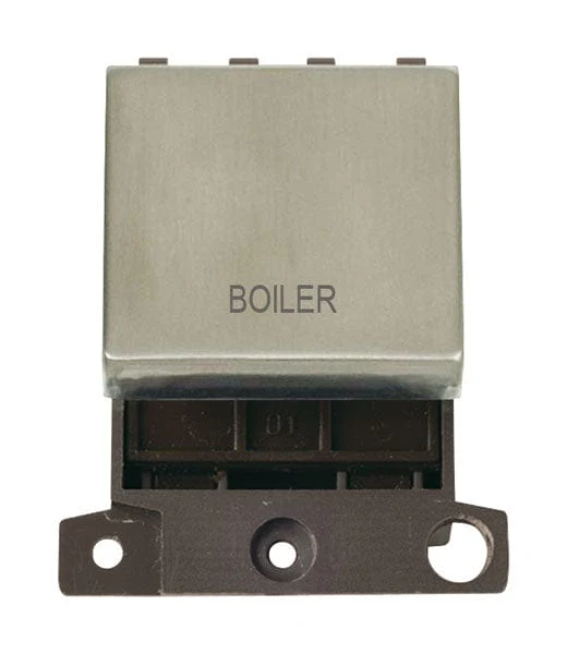 Minigrid Ingot Printed 20A DP Ingot Switch - Stainless Steel - Boiler