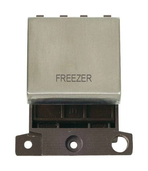 Minigrid Ingot Printed 20A DP Ingot Switch - Stainless Steel - Freezer
