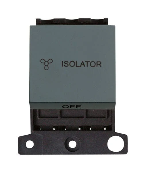Minigrid Plastic 10A 3 Pole Fan Module - Black