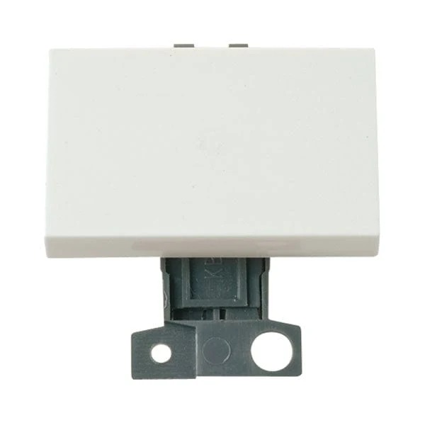 Minigrid Plastic 10AX Intermediate `paddle` Switch Module - Click White