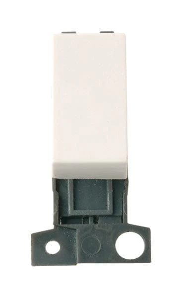 Minigrid Plastic 10AX Intermediate Switch - Polar White