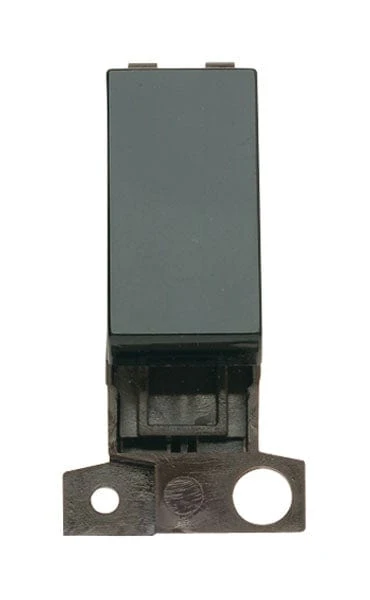 Minigrid Plastic 13A Resistive 10AX DP Switch - Black
