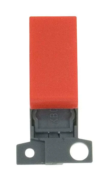 Minigrid Plastic 13A Resistive 10AX DP Switch - Red