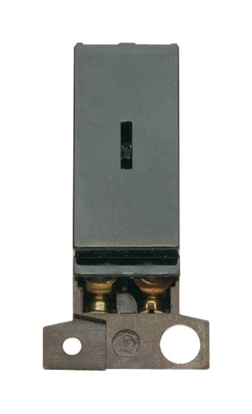 Minigrid Plastic 13A Resistive DP Keyswitch - Black