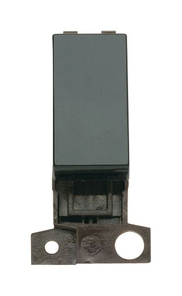 Minigrid Plastic 2 Way 10A Retractive Switch - Black